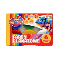 Farba plakatowa 6kol 20ml Sweet Colours Otocki FP0620SK