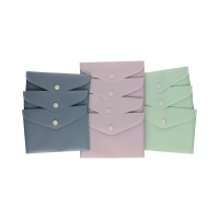 Teczka kopertowa A6/PP mix kolorów Morandi Biurfol - 10szt.