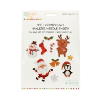 Haft diamentowy naklejki Wesołe Święta