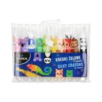 Kredki żelowe 10kol Kidea