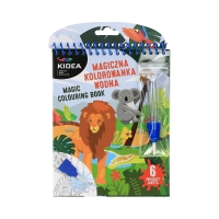 Magiczna kolorowanka wielorazowa wodna Safari Kidea