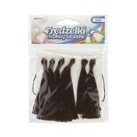 Frędzelki - chwosty ozdobne brązowe 8cm Brewis - 6szt.