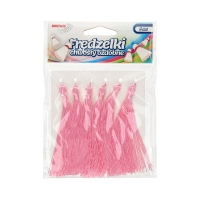 Frędzelki - chwosty ozdobne różowe 8cm Brewis - 6szt.