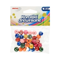 Koraliki drewniane 10mm mix kolorów (35) Brewis KD10-3