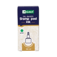 Tusz stemple 30ml zielony metalowe DRect