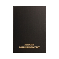 Książka korespondencyjna A4/96 czarna TO KIN