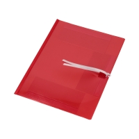 Teczka wiązana A4/PP czerwona Biurfol