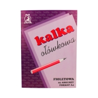 Kalka ołówkowa A4 fioletowa Delfin (25)