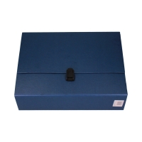 Teczka rączka A4 granatowa 100mm MAXI Delfin