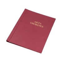 Skoroszyt akta osobowe TO bordowa Delfin