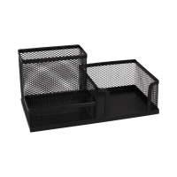 Przybornik biurko czarny siatka Leviatan 009150