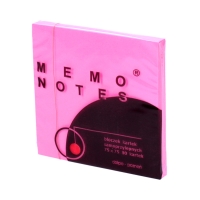 Karteczki samoprzylepne 75x75/80 fluo/różowy Dalpo