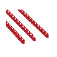 Grzbiet plastikowy 10mm czerwony 65k Argo