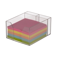Karteczki 85x85x5 kolor nieklejąca pojemnik Has