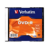 Płyta DVD-R slim 16x Verbatim 4.7GB 43547