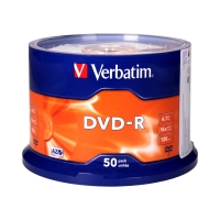 Płyta DVD-R cake(50) 16x Verbatim 4.7GB
