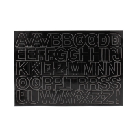 Litery samoprzylepne 30mm czarne