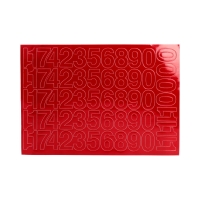 Cyfry samoprzylepne 30mm czerwone