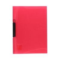 Skoroszyt klips A4/PP czerwony/przeźr Biurfol
