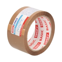 Taśma klejąca 50mmx66m brązowa Basic Tesa