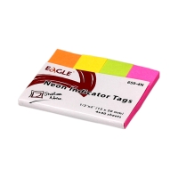 Zakładki indeksujące 15x50/50 4kol neon Eagle 659-4N