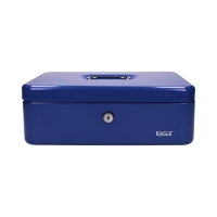 Kasetka metalowa niebieska L 100x300x217 Eagle