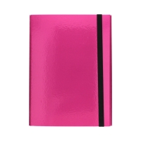 Teczka skrzydłowa gumka różowa 50mm Caribic