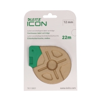 Taśma 12mmx22m biała papierowa Icon Leitz