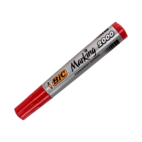 Marker permanentny 1.7mm czerwony okrągły Bic