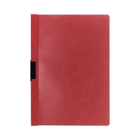 Skoroszyt zaciskowy A4/60k czerwony Duraclip