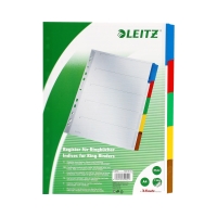 Przekładki kartonowe A4 5k kolorowe Leitz