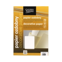 Karton ozdobny A4 120g Laid/biały - 50 ark.