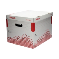 Pudło archiwizacyjne 392x301x334 biało-czerw na segregatory Speedbox