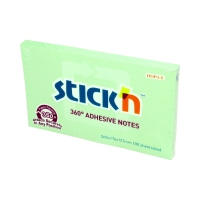 Karteczki samoprzylepne 127x76/100 zielone 360stopni StickN