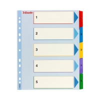 Przekładki kartonowe A4 1-5 Maxi Esselte
