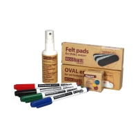 Zestaw czyszczący do tablic suchościeralnych Economy 2x3