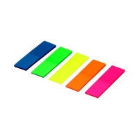 Zakładki indeksujące 12x45/25 5kol/fluo Memo Dalpo