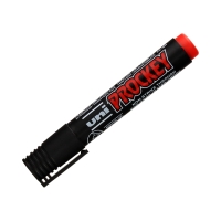 Marker permanentny 1.2-1.8mm czerwony okrągły Uni PM122