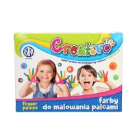 Farby do malowania palcami 4kol Astra