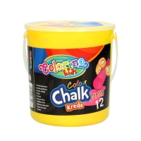 Kreda kolorowa JumboKids Colorino (12) wiaderko