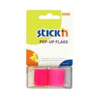 Zakładki indeksujące 25x45/50 różowe podajnik 26013