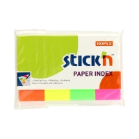 Zakładki indeksujące 20x50 4kol neon StickN 21205