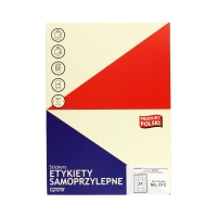 Etykiety uniwersalne 70x35/24 białe Grand (100)