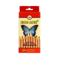 Kredki ołówkowe 18kol Natur KIN
