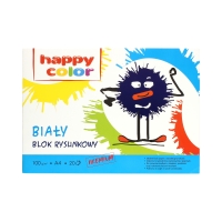 Blok rysunkowy A4/20 biały Happy Color