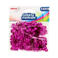 Cekiny matowe różowe M50 Brewis 6mm