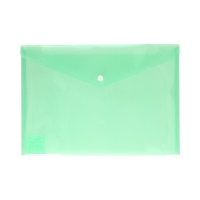 Teczka kopertowa A4/PP zielona satyna Biurfol