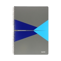 Kołonotatnik A4/90 kratka niebieski Office PP Leitz