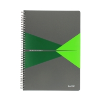 Kołonotatnik A4/90 kratka zielony Office PP Leitz