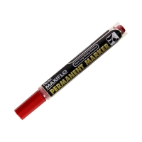 Marker permanentny czerwony ścięty Pentel Maxiflo NLF60